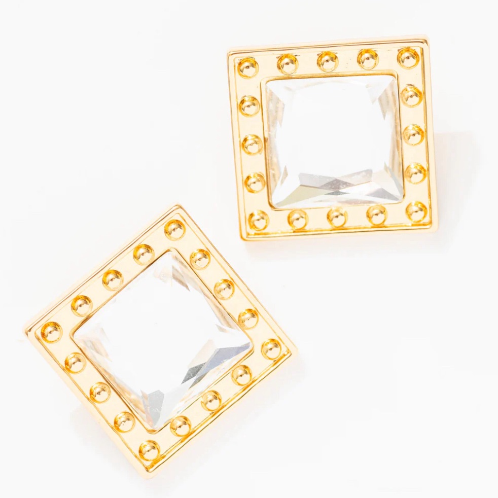 Nwt Frasier Sterling Apres Earrings In Clear 55$